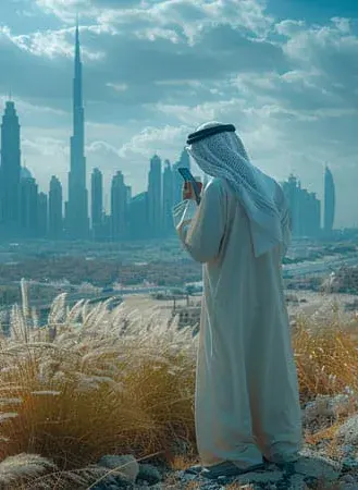 Internet mitten in Dubai