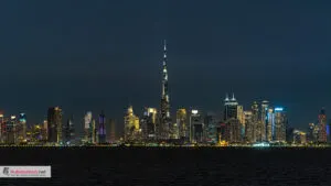 Dubai Night Skyline 4k